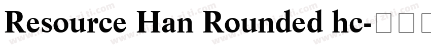 Resource Han Rounded hc字体转换